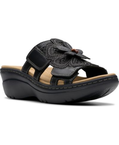 Кожаные босоножки на танкетке Clarks Merliah2 Belle Flower