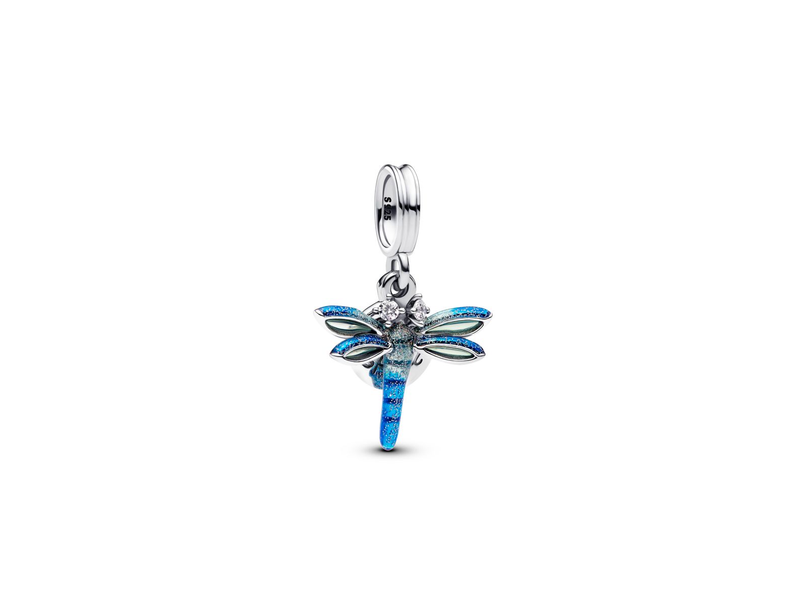 Подвеска Pandora Sterling Silver Dragonfly Double Dangle Charm