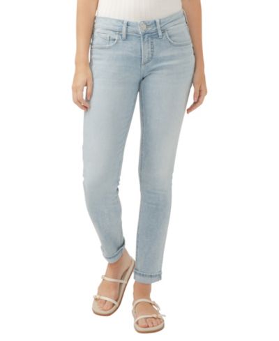 Женские джинсы Silver Jeans Co. Girlfriend с заниженной посадкой и узким кроем