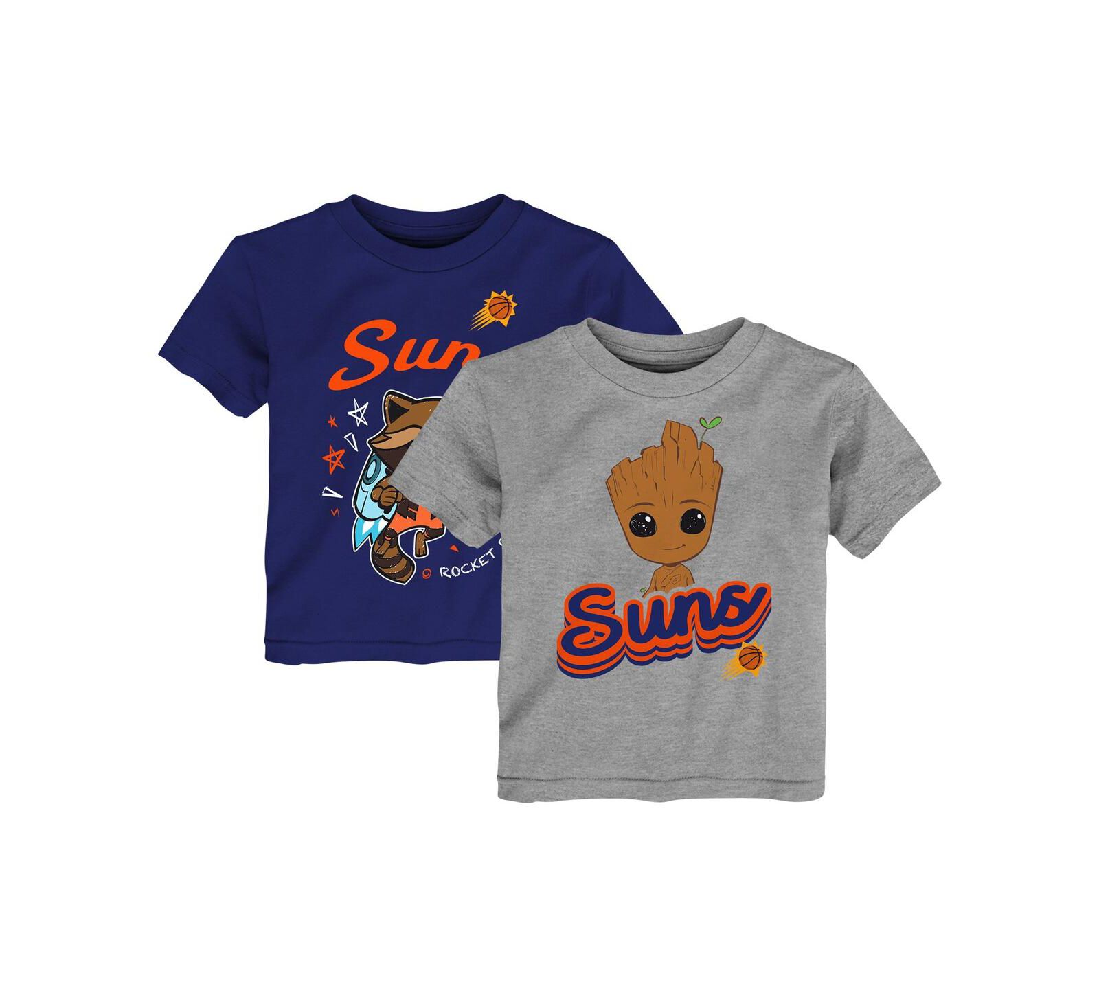 Детский набор футболок Outerstuff Heather Gray Phoenix Suns Guardians Of The Galaxy, 2 части