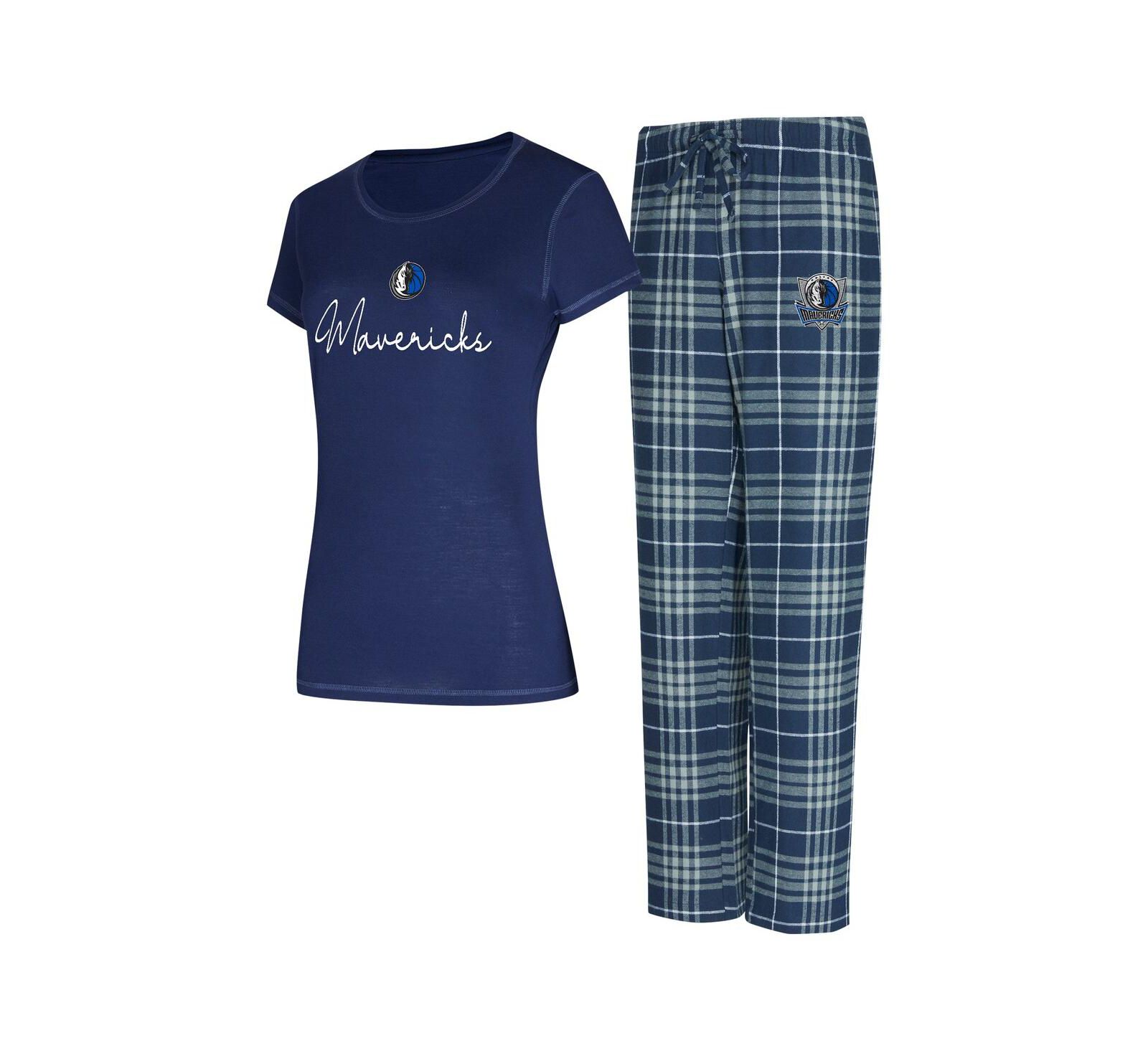 Женский комплект Concepts Sport Dallas Mavericks T-Shirt Flannel Pants