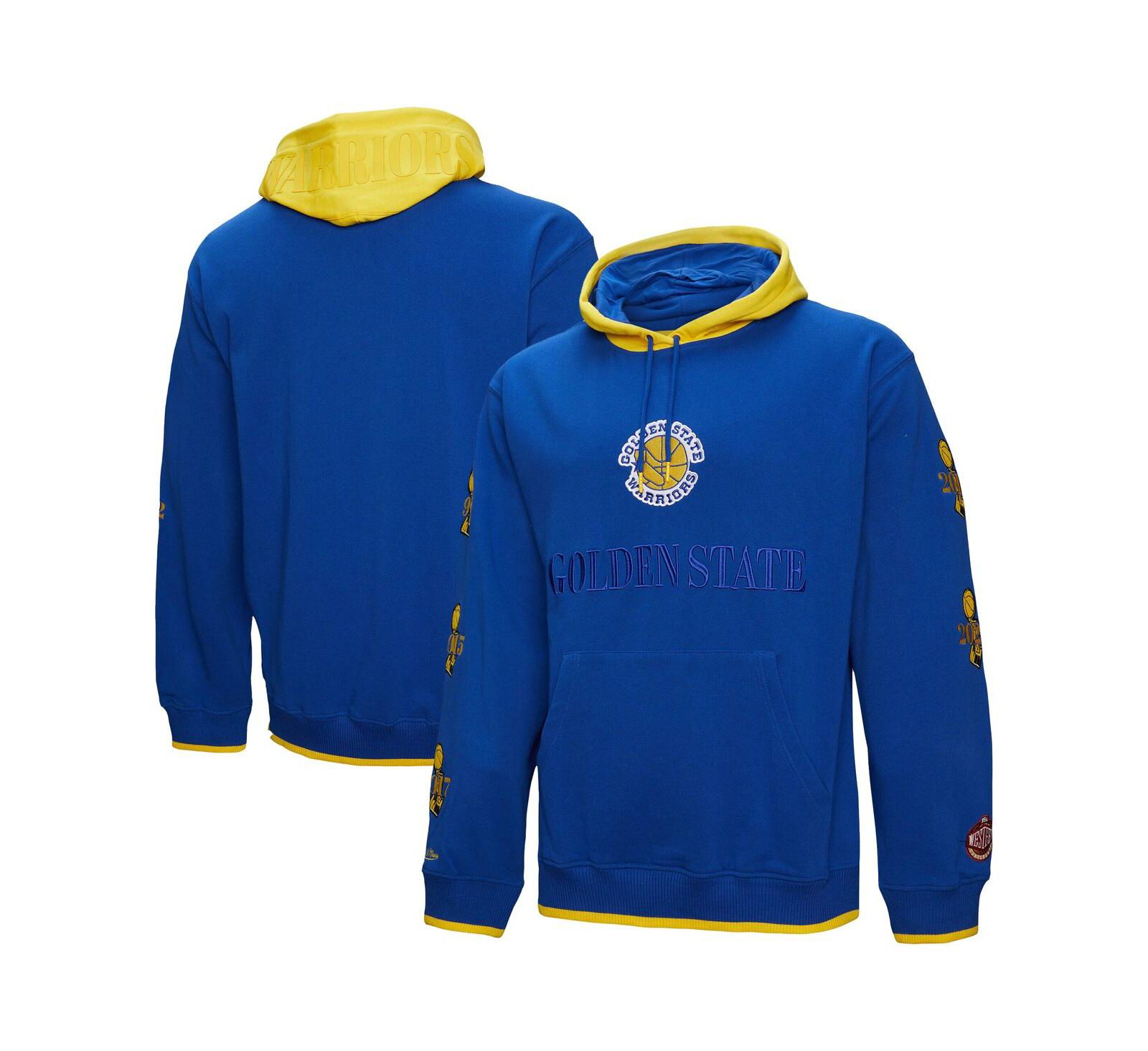Mitchell & Ness Men's Royal Golden State Warriors Hardwood Classics Team OG 3.0 Pullover Hoodie