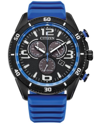 Citizen Мужские спортивные повседневные часы Brycen Blue с силиконовым ремешком 44.8mm