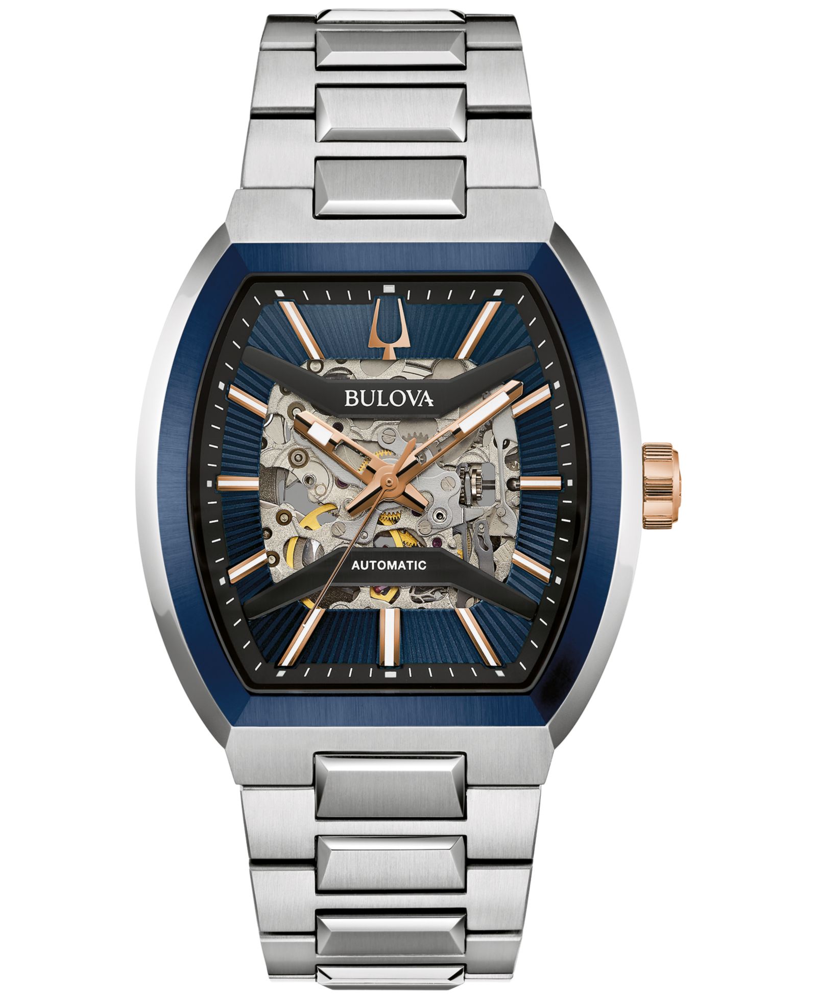 Bulova Men's Maquina Sport Automatic Stainless Steel Bracelet Watch 40mm