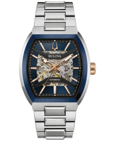 Мужские автоматические часы Bulova Maquina Sport со стальным браслетом, 40mm