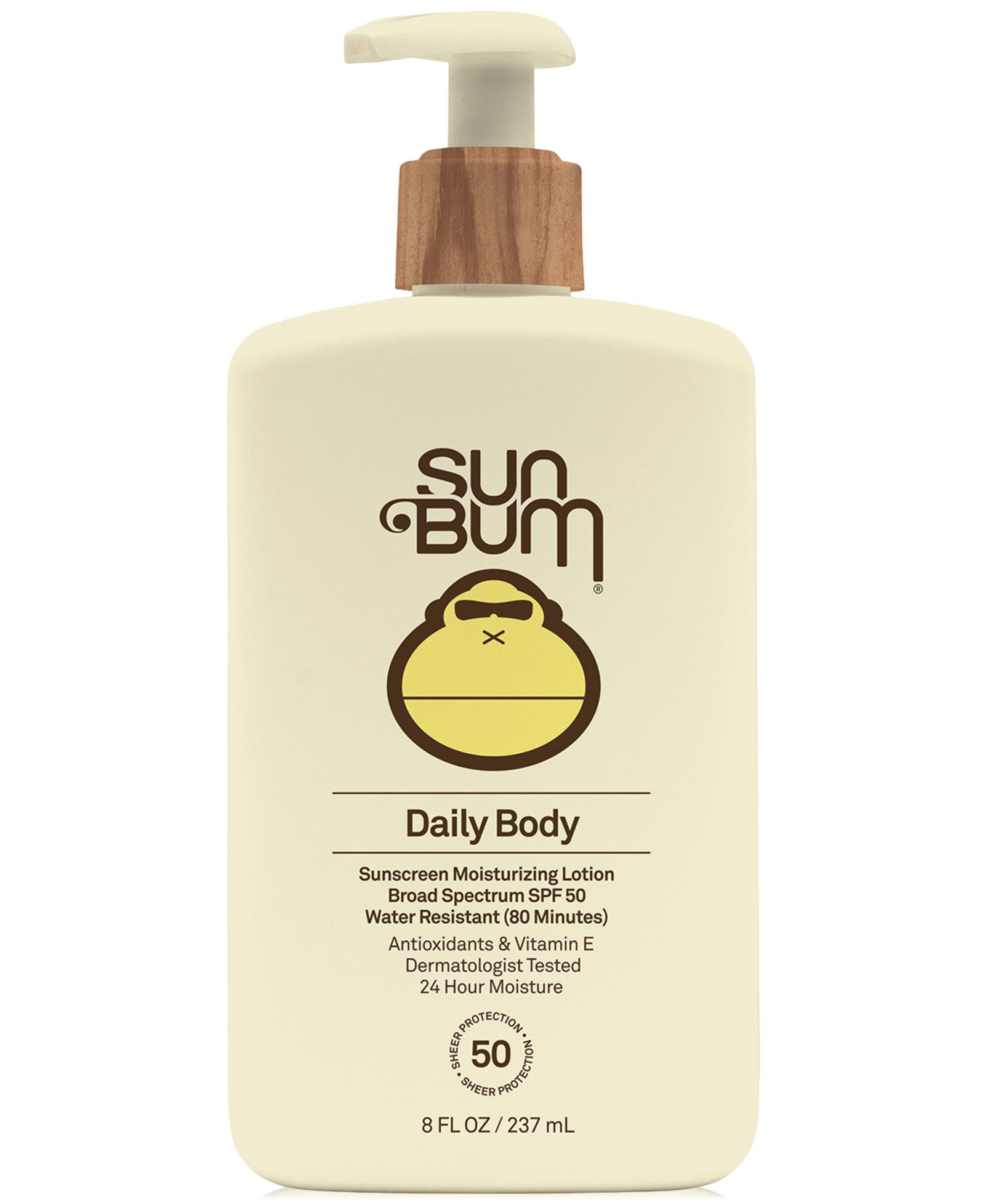 Sun Bum Daily Body Sunscreen Moisturizing Lotion SPF 50, 8 oz.