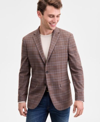 Мужской спортивный пиджак Kenneth Cole Reaction Slim-Fit Techni-Cole Plaid Sport Coat