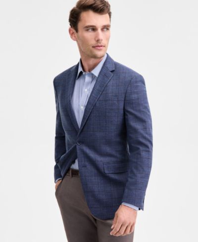 Мужской спортивный пиджак Kenneth Cole Reaction Slim-Fit Techni-Cole Plaid Sport Coat