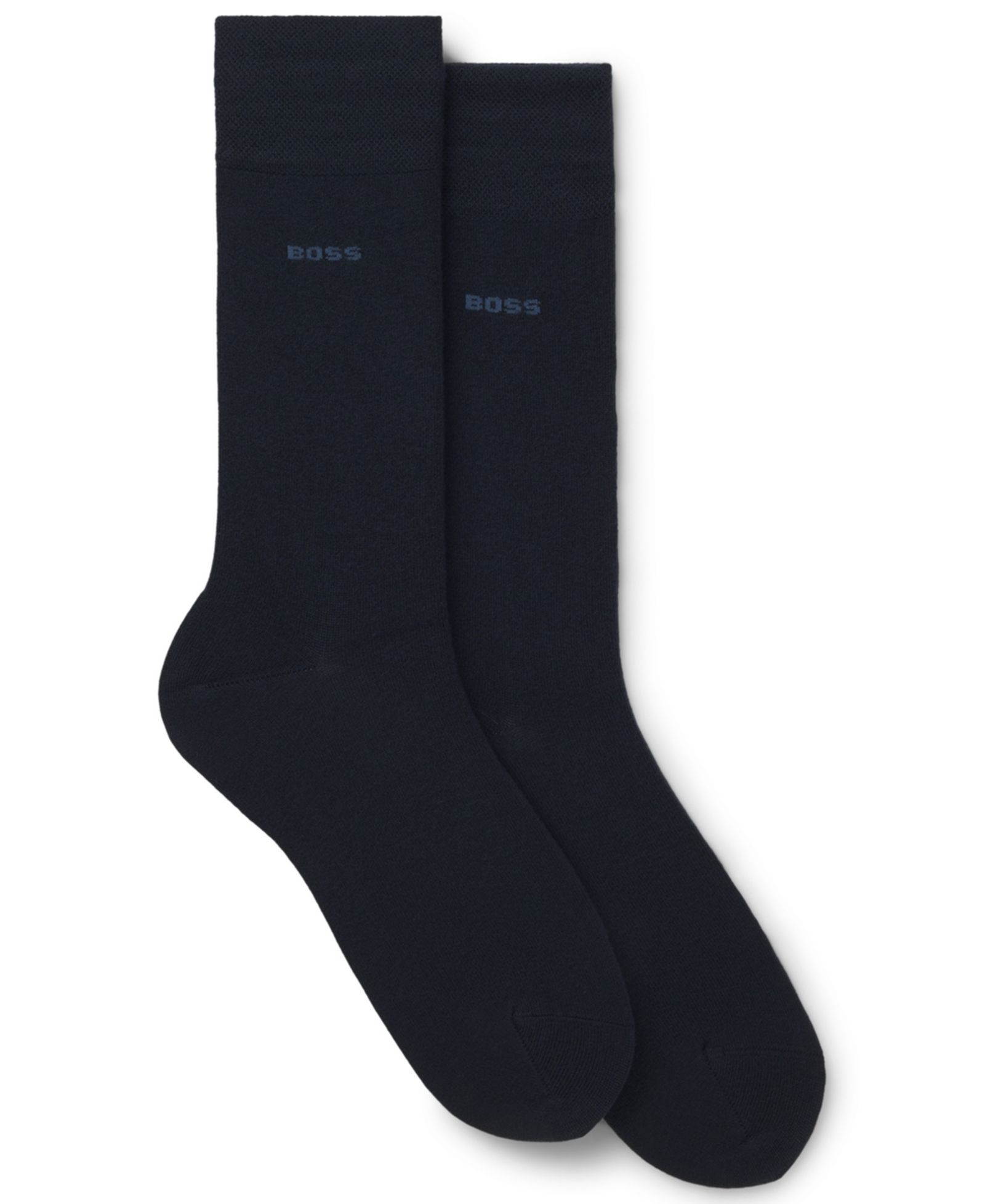 Men's 2-Pack Regular Length Solid Socks