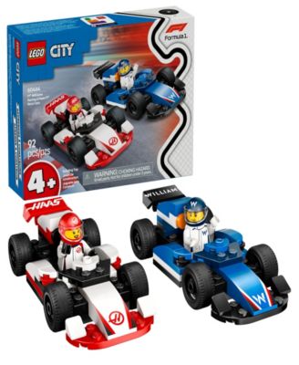LEGO® City F1 Williams Racing and Haas F1 Race Cars Building Toy 60464, 92 Pieces