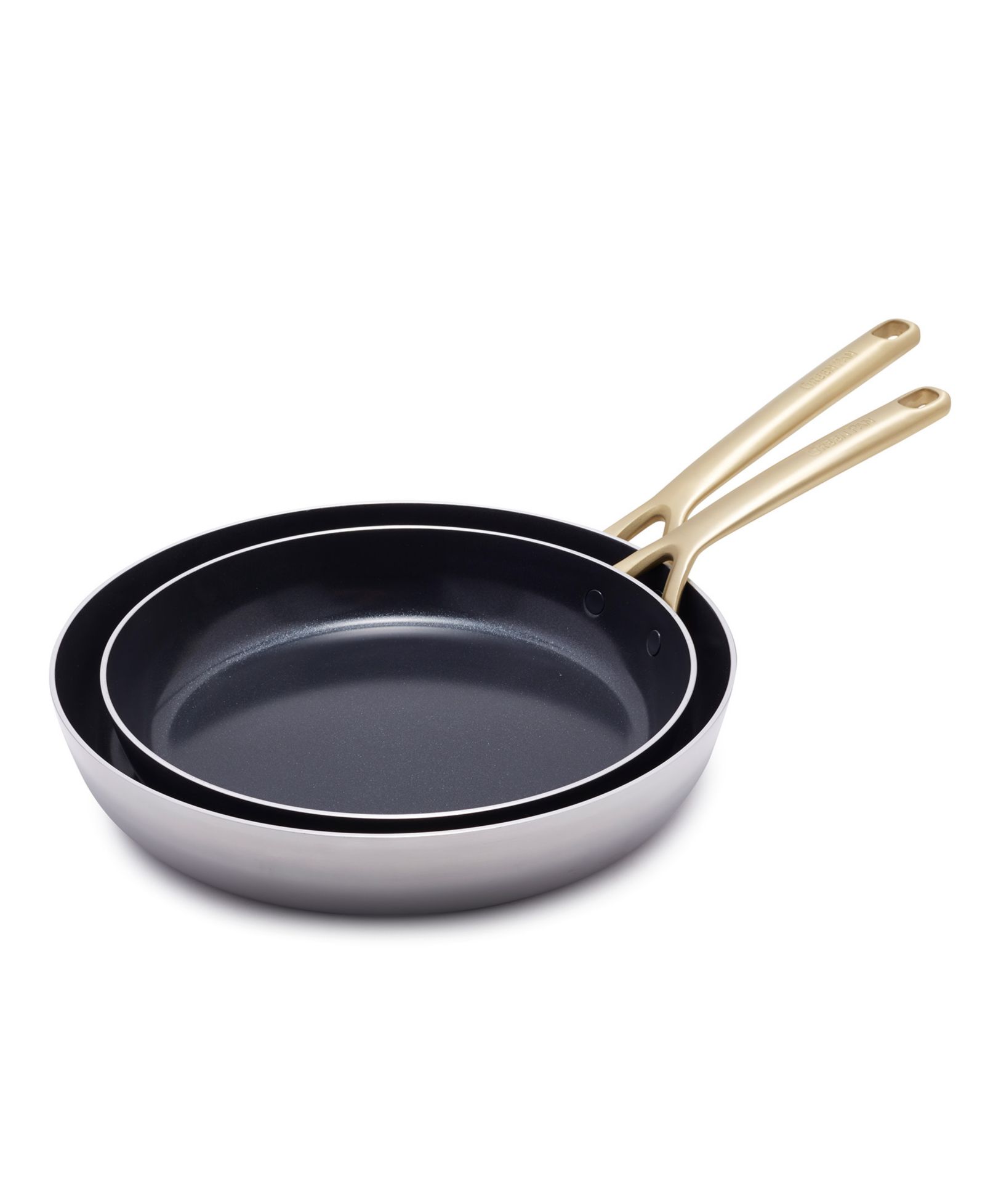 GreenPan GP5 Stainless Steel 2-Piece Frypan Set