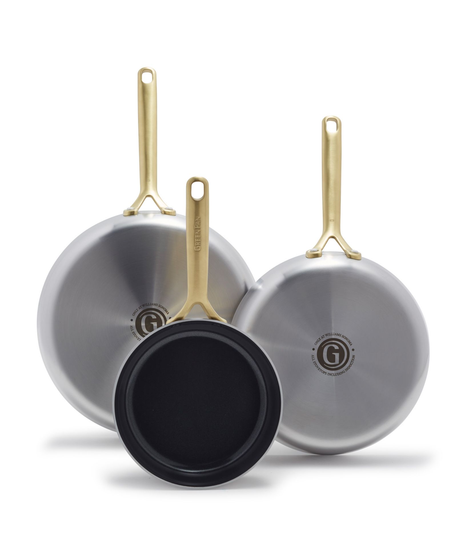 Набор сковородок GreenPan GP5 Stainless Steel 3-Piece