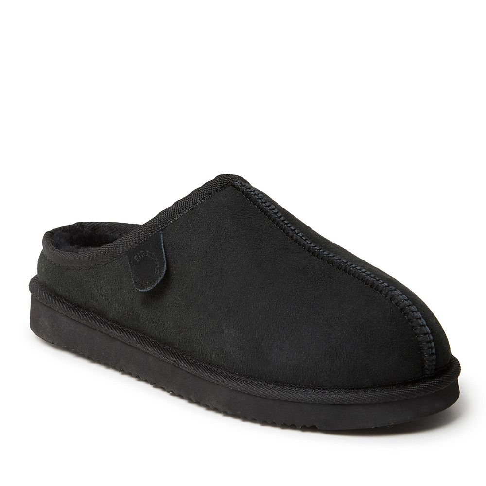 Dearfoams Men's Grafton Genuine Shearling Clog Slippers
