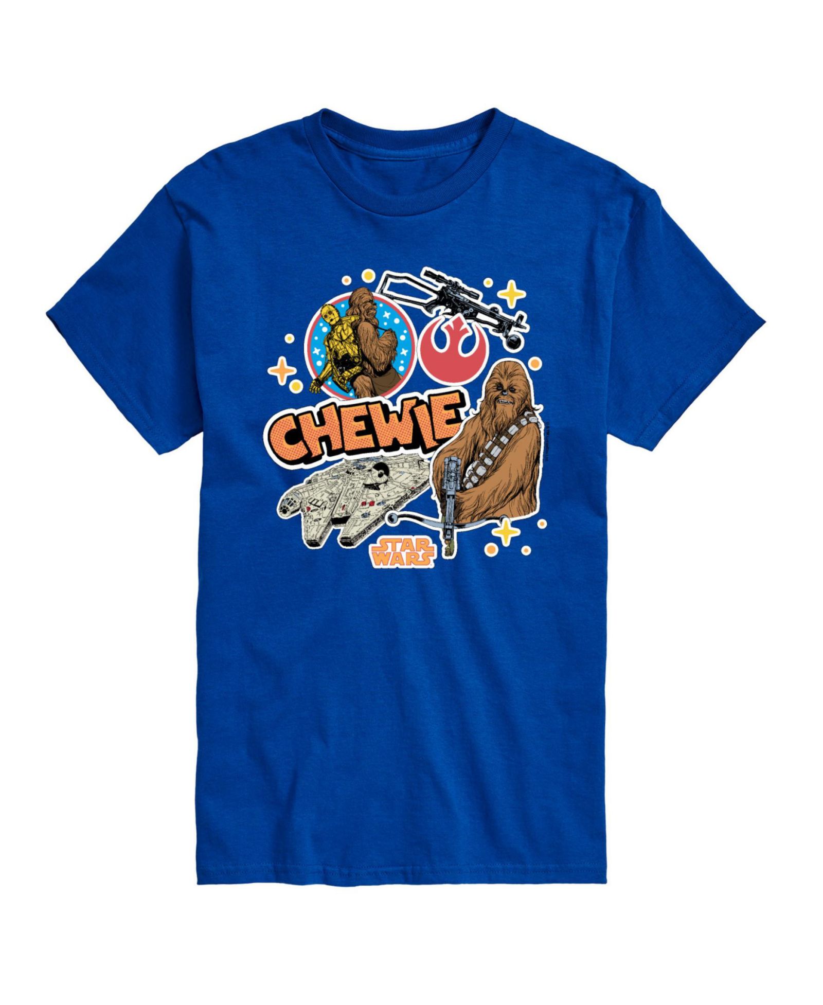 AIRWAVES Men's Star Wars Chewie Short Sleeve T-Shirt