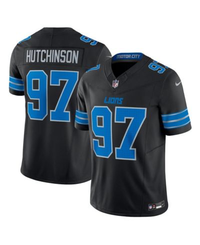 Мужская джерси Nike Aidan Hutchinson Black Detroit Lions 2nd Alternate Vapor F.U.S.E. Limited