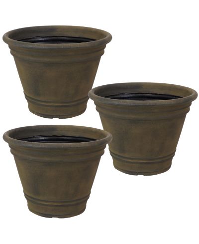 Sunnydaze Decor 20" Indoor/Outdoor Patio, Garden, or Porch Weather-Resistant Franklin Flower Pot Planter