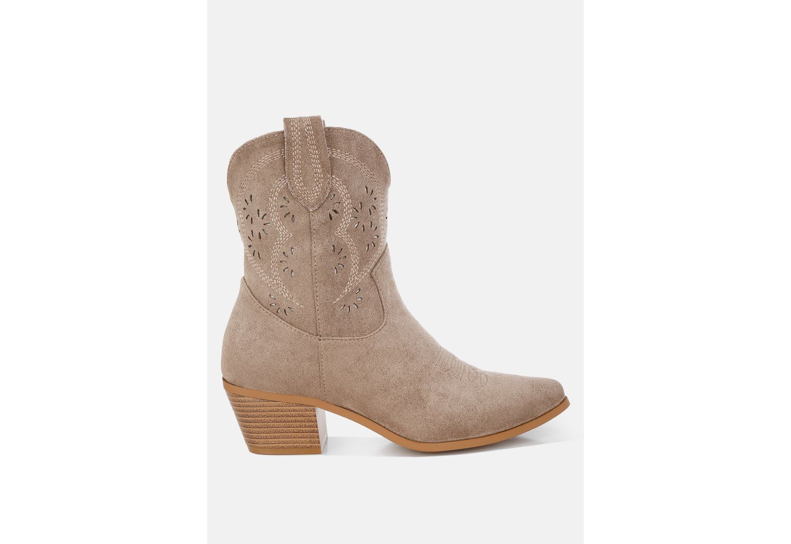 London Rag Womens Nigel Cut Out Detail Cowboy Boots
