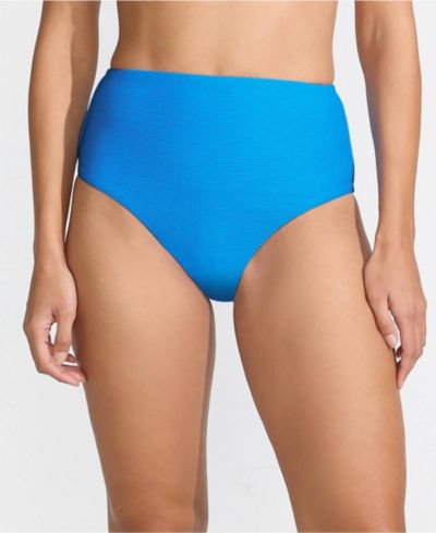 Билики Lands' End Женские Chlorine Resistant Ottoman Rib High Waisted