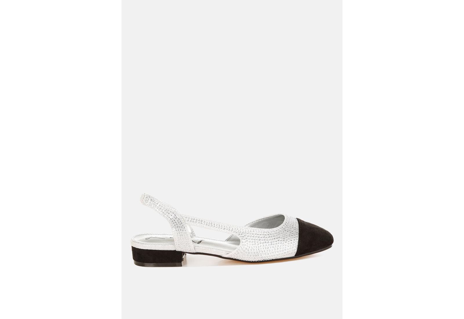 London Rag Womens Rerita Rhinestone-Studded Glitter Sandals