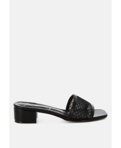 Туфли на низком устойчивом каблуке Faria Slip-On Low Block