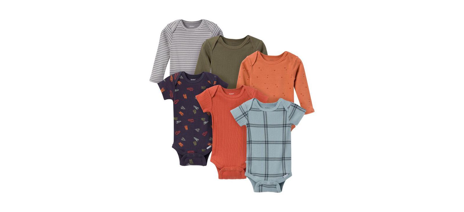 Gerber Baby Boys 6-Pack Onesies Bodysuits