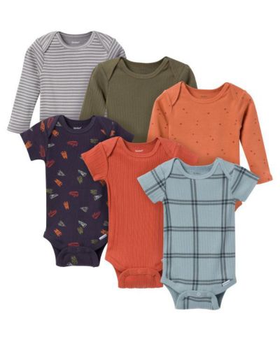 Gerber Baby Boys 6-Pack Onesies Bodysuits