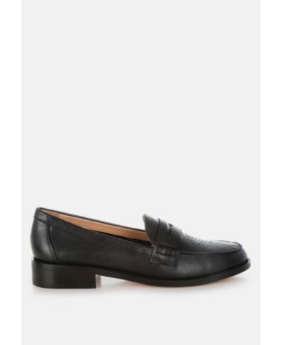 Rag and Co Женские лоферы Clotilda с перфорацией и низким каблуком
