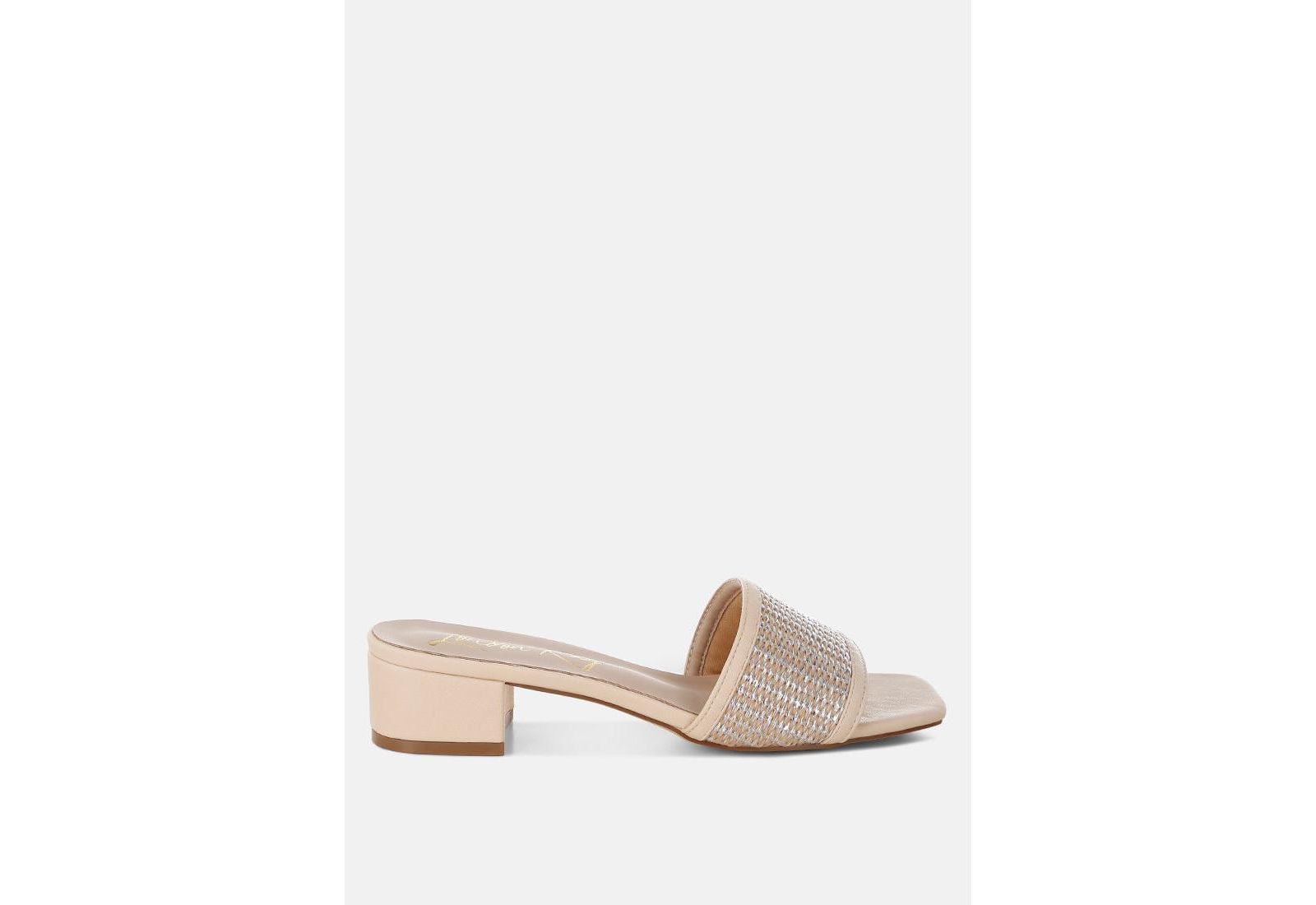 Gisella Raffia Slip On Sandals