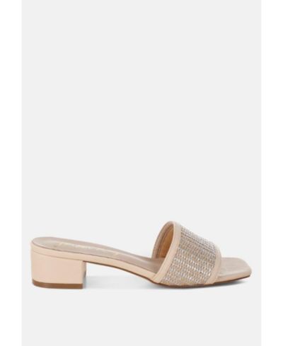 Gisella Raffia Slip On Sandals