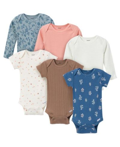 Gerber Baby Girls 6-Pack Onesies Bodysuits