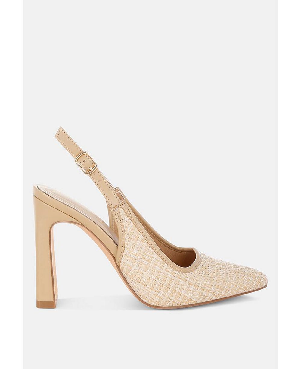 Туфли-лодочки Alzbeta Raffia Pointy Toe Slingback Pumps