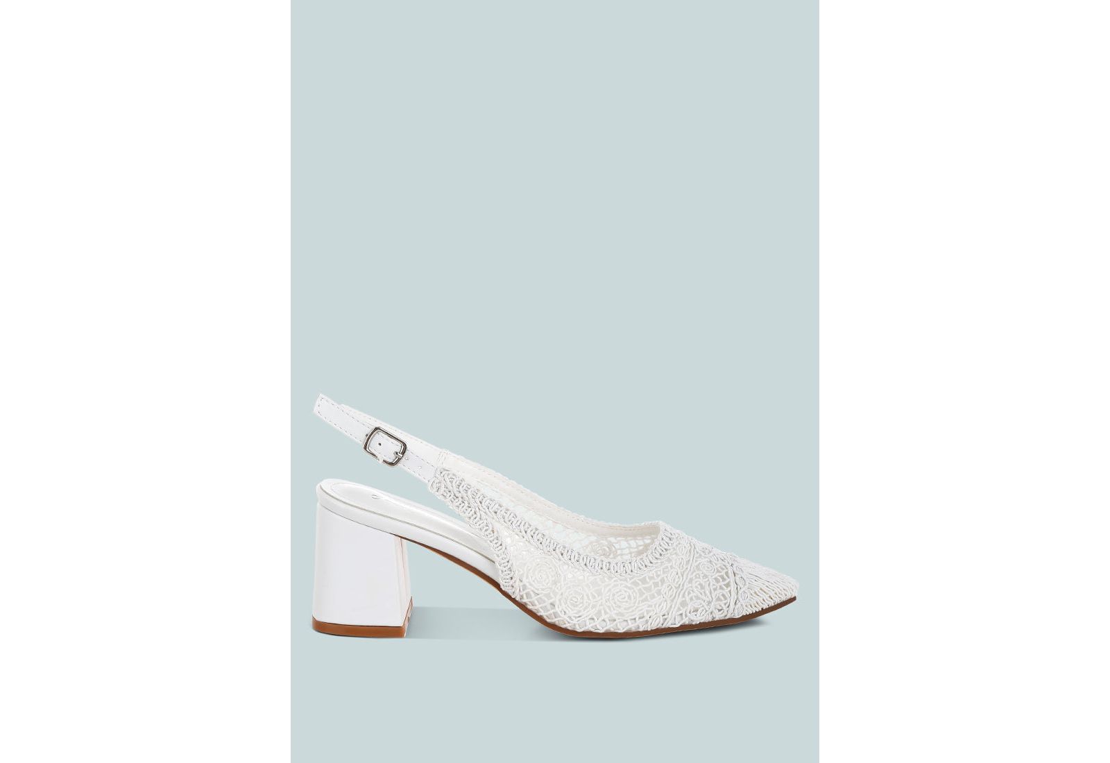 London Rag Женские сандалии slingback с тканым дизайном Tolina