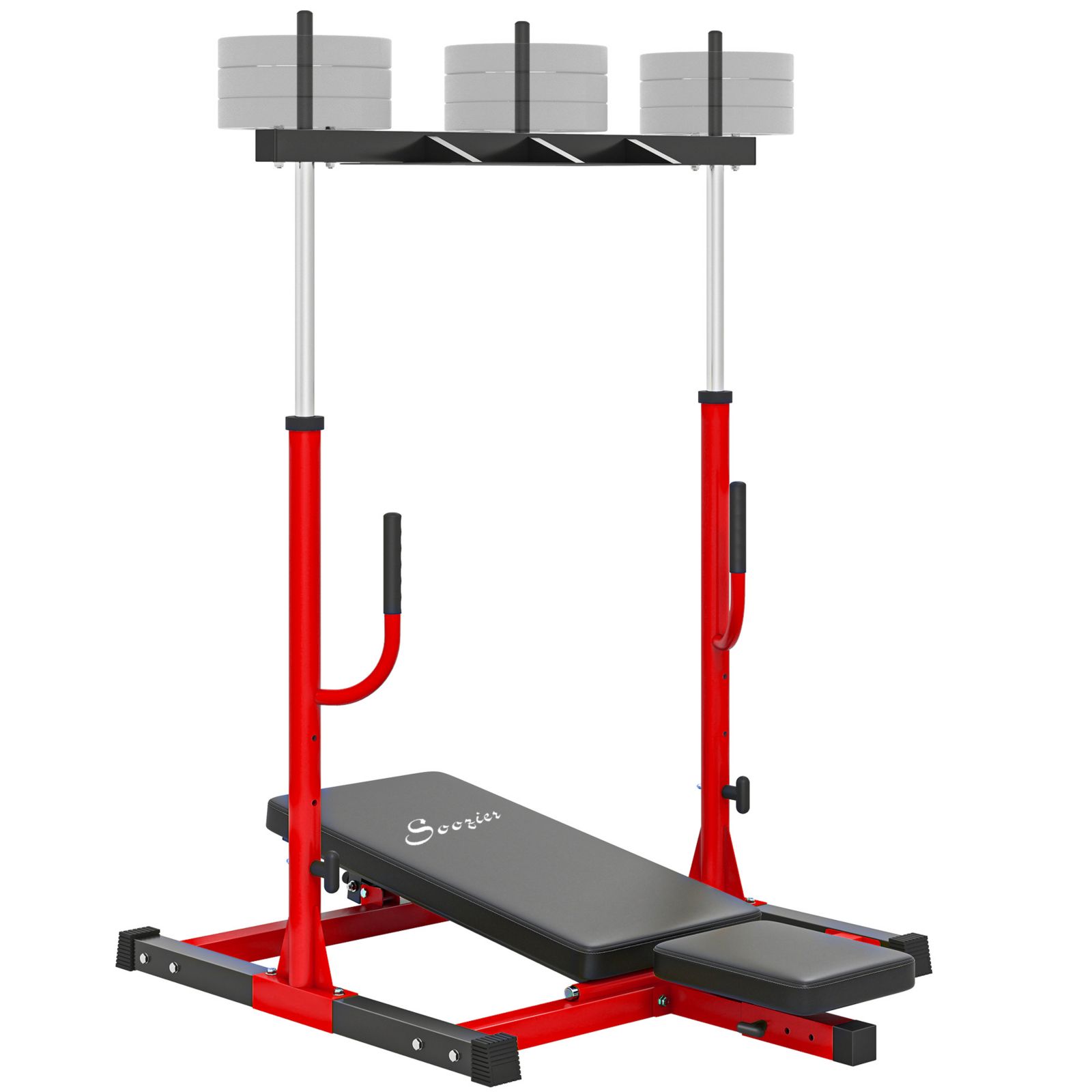 Soozier Leg Press Machine with Adjustable Leg, Back, Head Positions