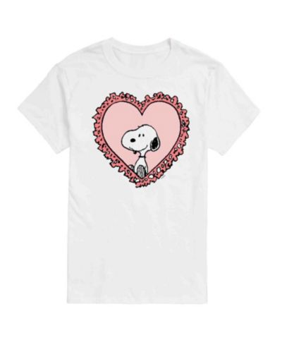 AIRWAVES Мужской Peanuts Snoopy Heart Short Sleeve T-Shirt