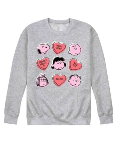 Мужская флисовая футболка AIRWAVES Peanuts Candy Hearts с длинным рукавом