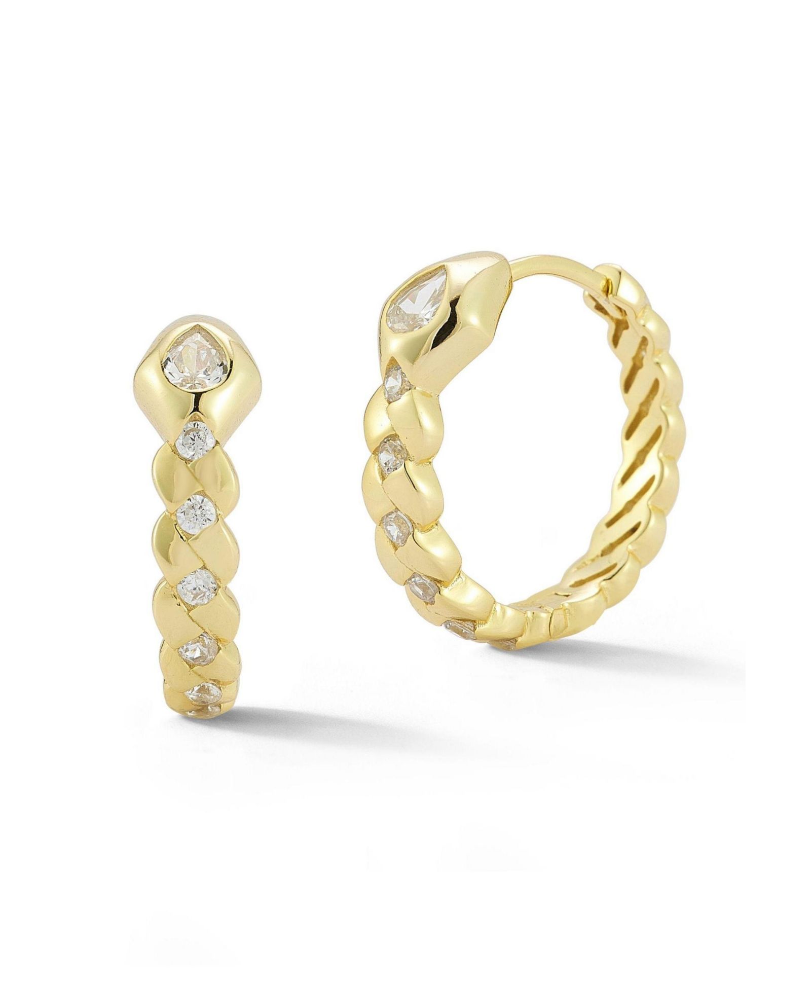 Серьги-кольца Rachel Zoe Sterling Snake