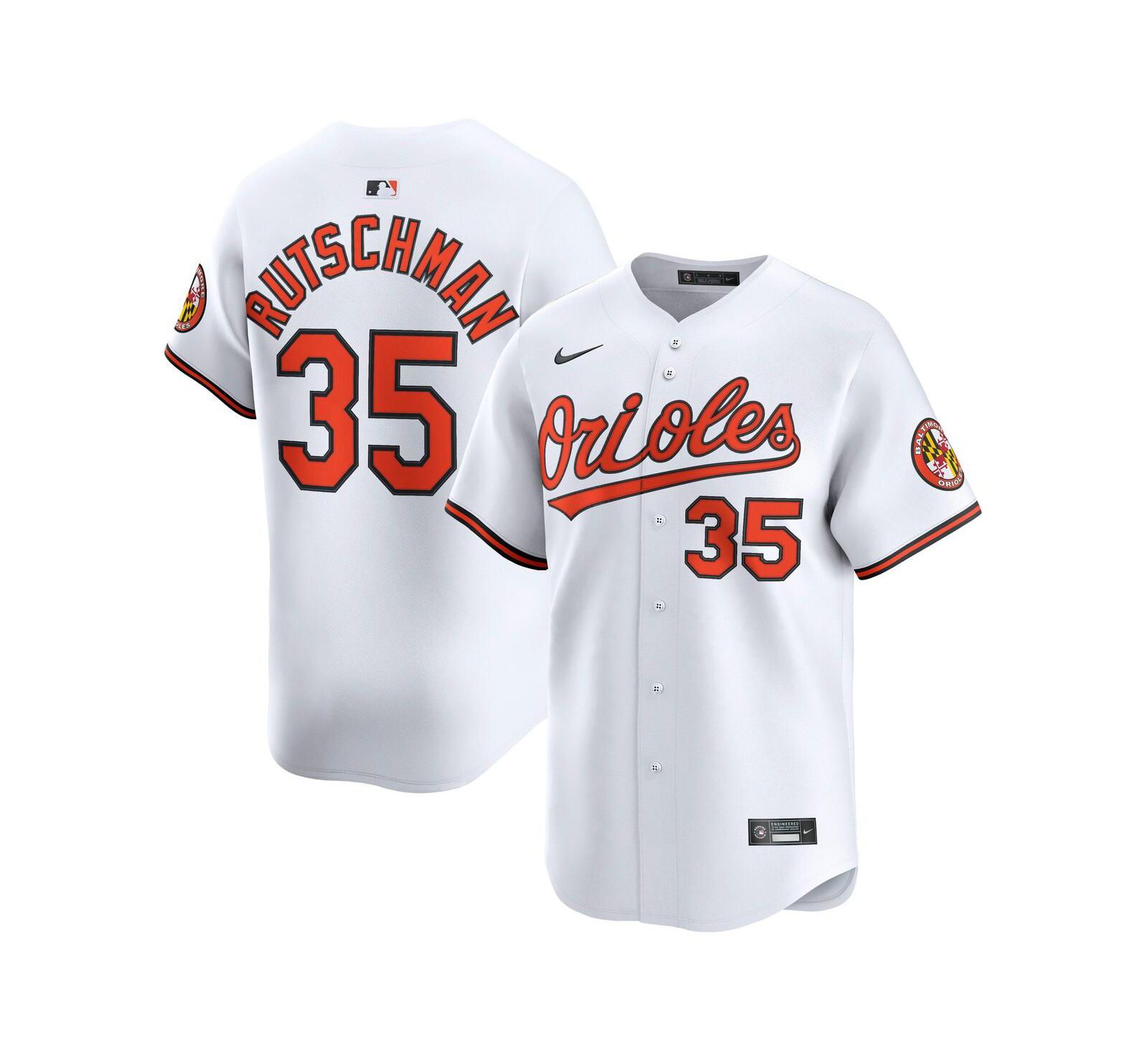 Nike Men's Adley Rutschman White Baltimore Orioles Home Limited Player Jersey