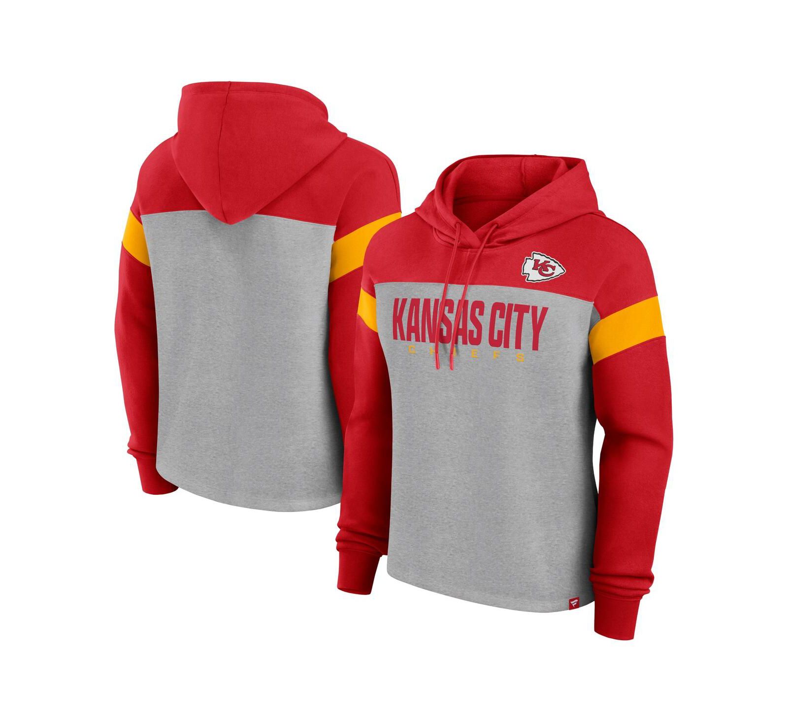 Fanatics Женское худи Kansas City Chiefs Heather Gray/Red