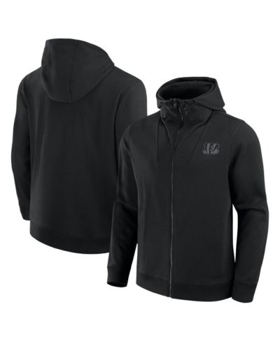 Худи Fanatics Black Cincinnati Bengals Front Office Full-Zip для мужчин и женщин