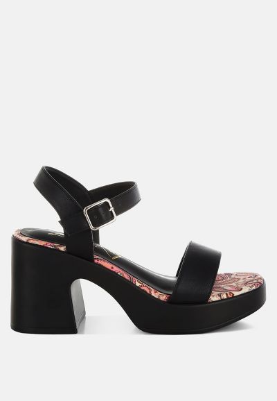 London Rag Женские туфли на платформе Kolata Faux Leather Pin Buckle