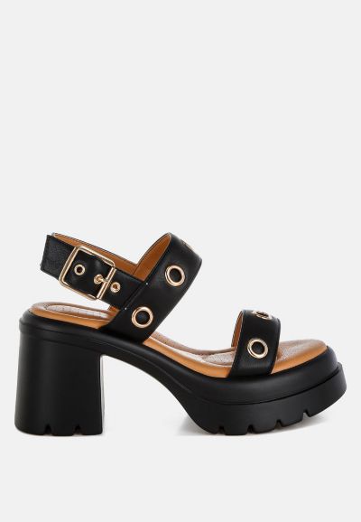 London Rag Женские сандалии на платформе с отделкой Eyelet Detail