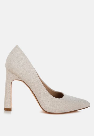 London Rag Womens Uboa Slim Block Heel Pumps