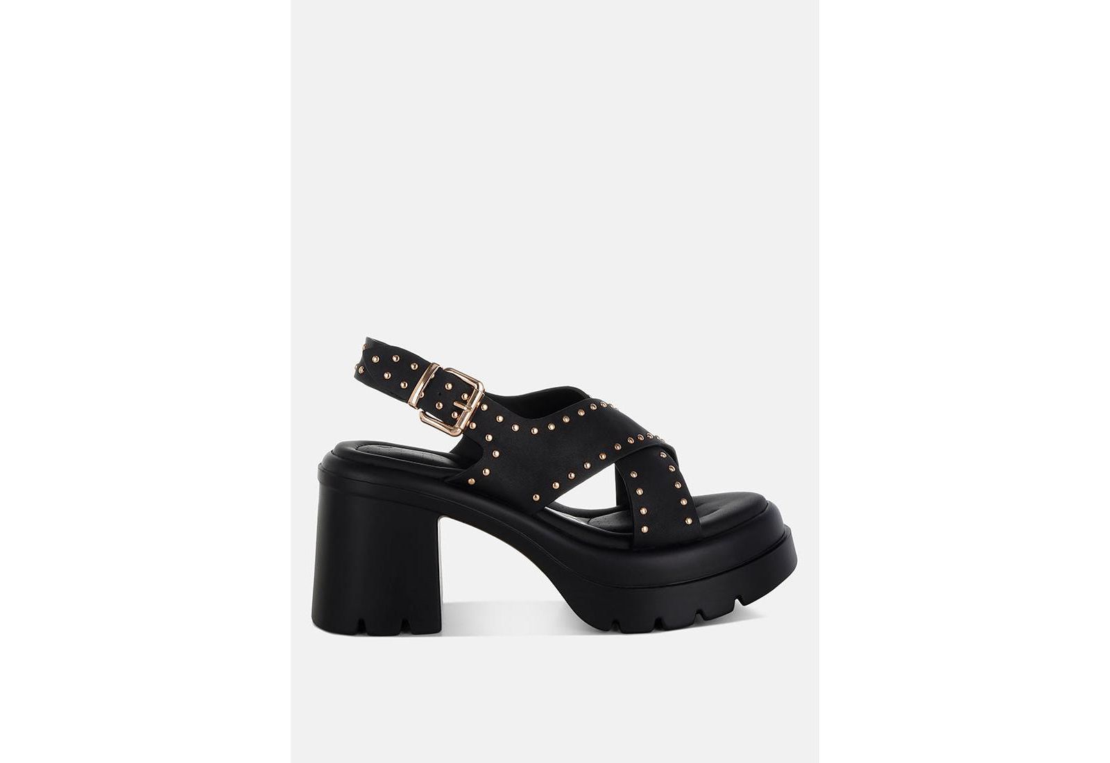 London Rag Женские Nambo Stud Embellished Block Heel