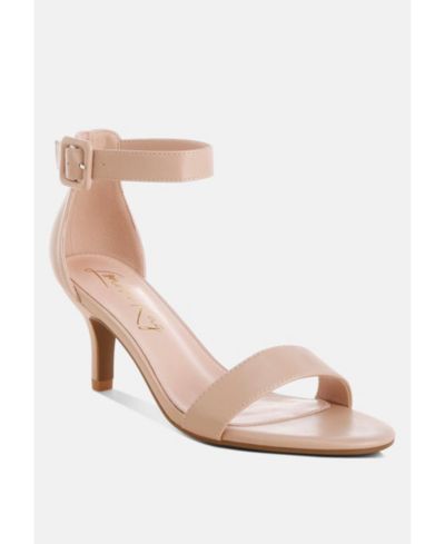 Beige faux leather