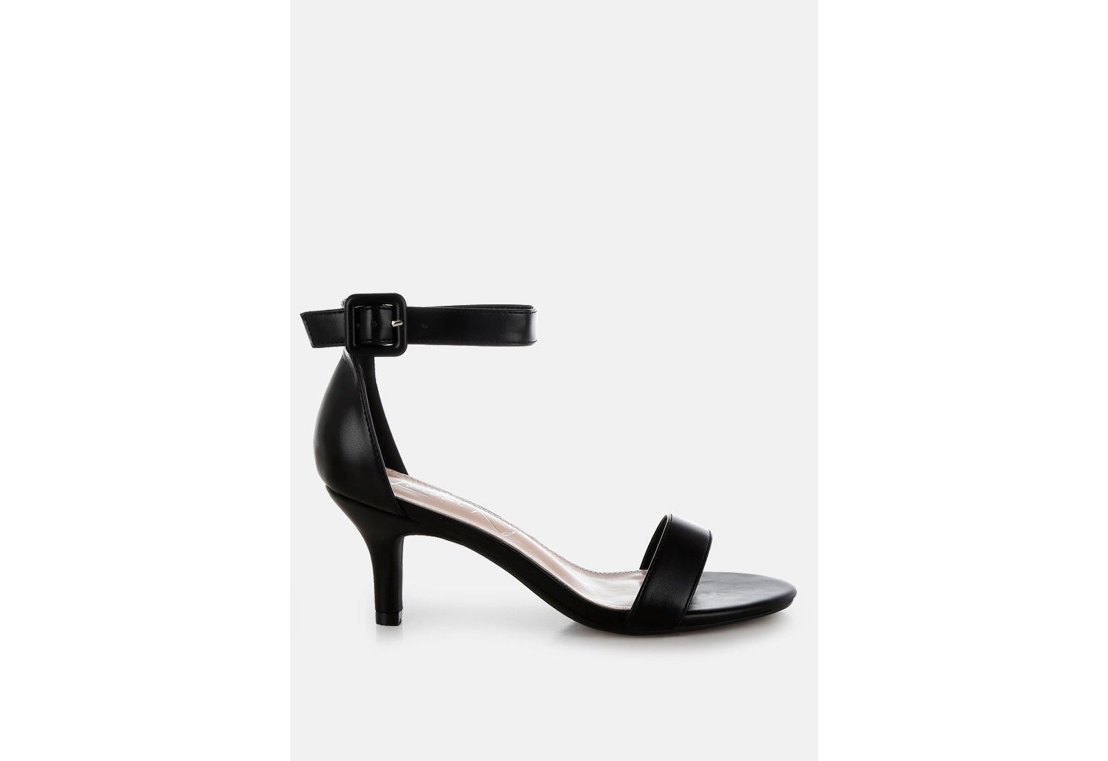 London Rag Women's Feruda Faux Leather Kitten Heel Sandals