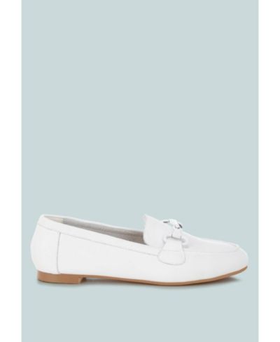 Rag and Co Женские лоферы Taranis Monochromatic Horsebit из натуральной кожи