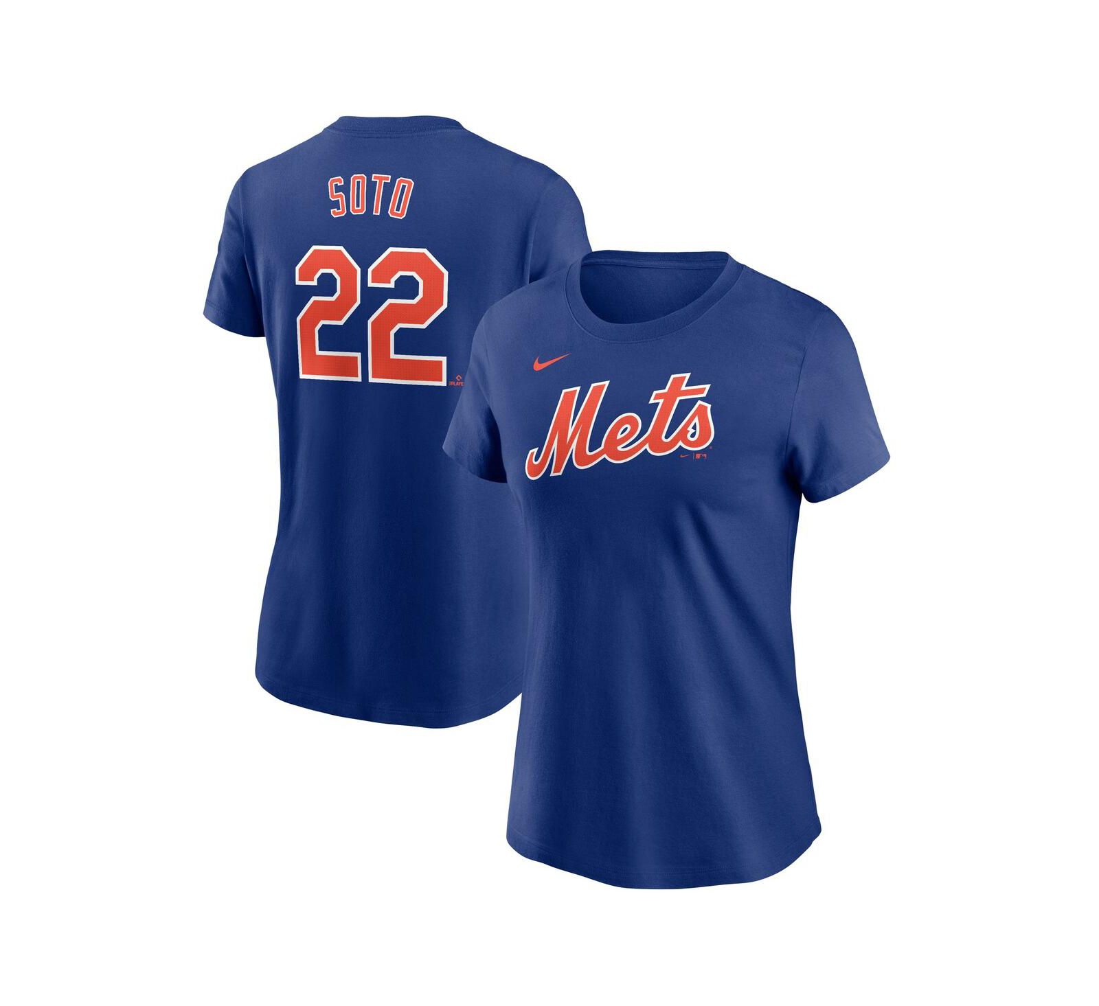 Nike Women's Juan Soto Royal New York Mets Fuse Name & Number T-Shirt
