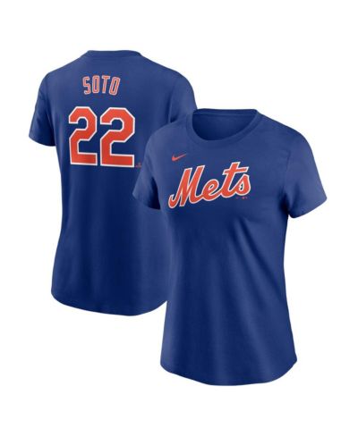 Nike Women's Juan Soto Royal New York Mets Fuse Name & Number T-Shirt