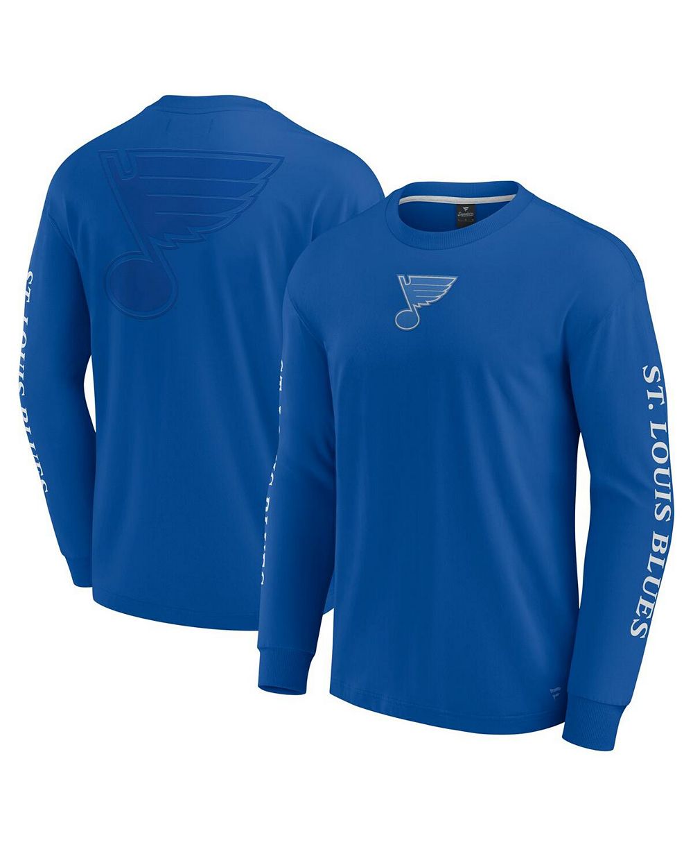 Мужская футболка Fanatics Blue St. Louis Blues Elements Strive Long Sleeve