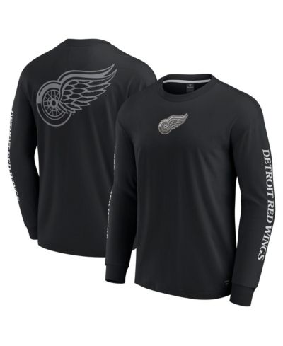 Fanatics мужская футболка с длинным рукавом Detroit Red Wings Elements Strive, черная